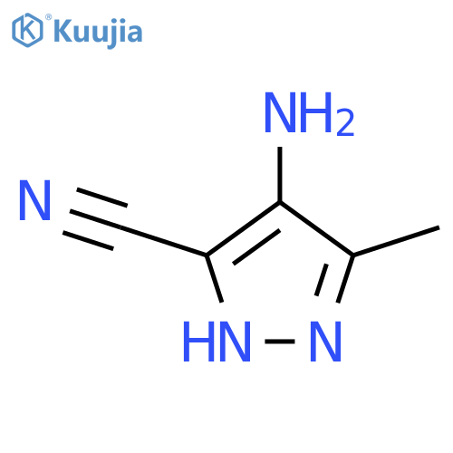 1H-Pyrazole-3-carbonitrile,4-amino-5-methyl- structure