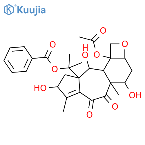 11(15→1)-Abeo-5,20-epoxy-11-taxene-2,4,7,9,10,13,15-heptol; (2α,4α,5β,7β,9α,10β,13α)-form, 9,10-Diketone, 15-benzoyl, 4-Ac structure