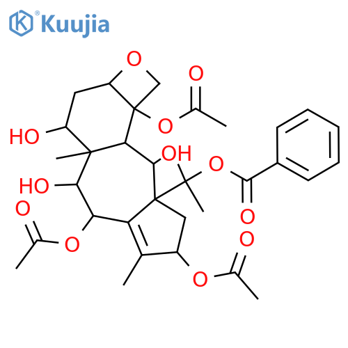 11(15→1)-Abeo-5,20-epoxy-11-taxene-2,4,7,9,10,13,15-heptol; (2α,4α,5β,7β,9α,10β,13α)-form, 15-Benzoyl, 4,10,13-tri-Ac structure
