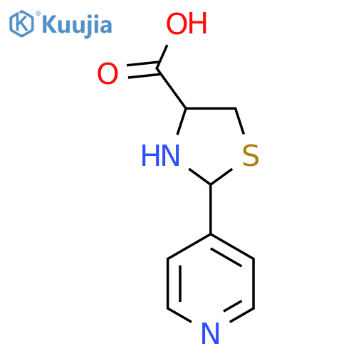2-(4-Pyridyl)thiazolidine-4-carboxylic acid structure