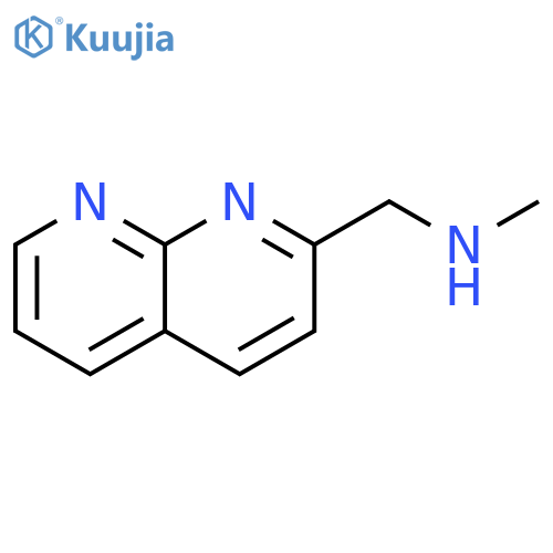 1,8-Naphthyridine-2-methanamine,N-methyl-(9CI) structure