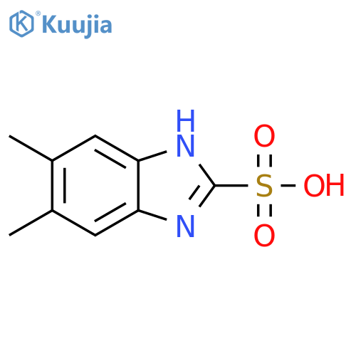 5,6-dimethyl-1H-benzimidazole-2-sulfonic acid structure