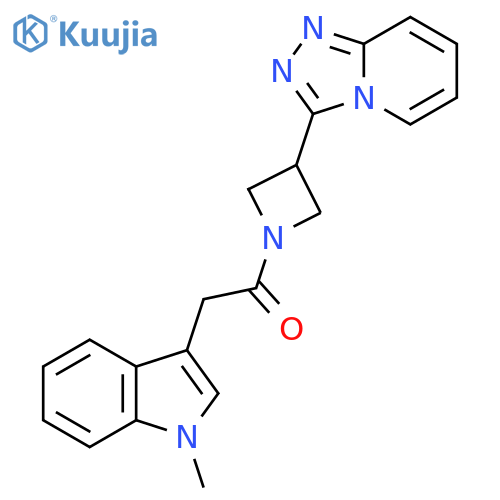 2-(1-methyl-1H-indol-3-yl)-1-(3-{[1,2,4]triazolo[4,3-a]pyridin-3-yl}azetidin-1-yl)ethan-1-one structure