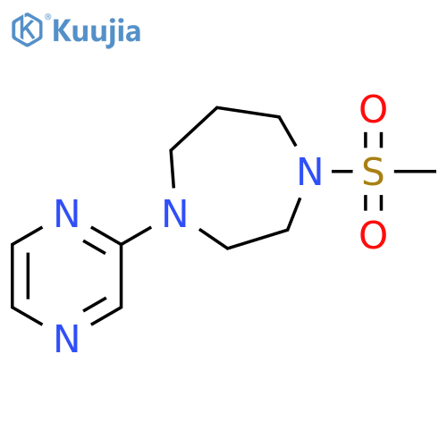 1-methanesulfonyl-4-(pyrazin-2-yl)-1,4-diazepane structure