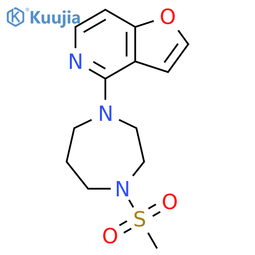 1-{furo[3,2-c]pyridin-4-yl}-4-methanesulfonyl-1,4-diazepane structure