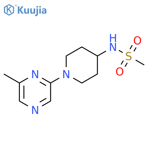N-[1-(6-methylpyrazin-2-yl)piperidin-4-yl]methanesulfonamide structure