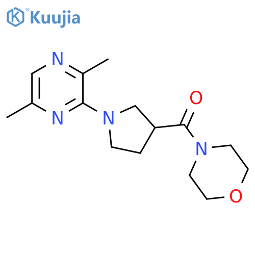 4-[1-(3,6-dimethylpyrazin-2-yl)pyrrolidine-3-carbonyl]morpholine structure