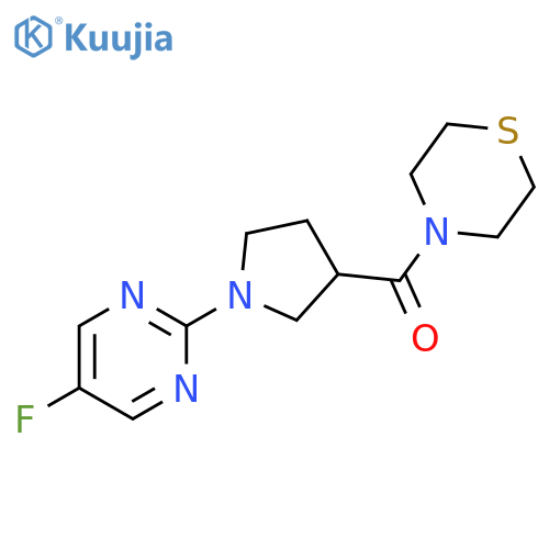 4-[1-(5-fluoropyrimidin-2-yl)pyrrolidine-3-carbonyl]thiomorpholine structure