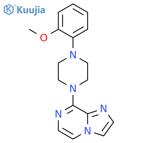 1-{imidazo[1,2-a]pyrazin-8-yl}-4-(2-methoxyphenyl)piperazine structure