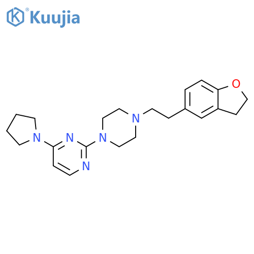 2-{4-[2-(2,3-dihydro-1-benzofuran-5-yl)ethyl]piperazin-1-yl}-4-(pyrrolidin-1-yl)pyrimidine structure
