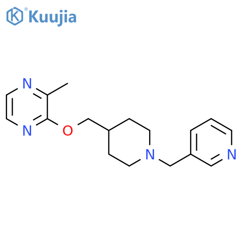 2-methyl-3-({1-[(pyridin-3-yl)methyl]piperidin-4-yl}methoxy)pyrazine structure