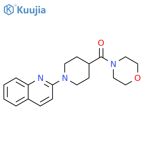 2-[4-(morpholine-4-carbonyl)piperidin-1-yl]quinoline structure