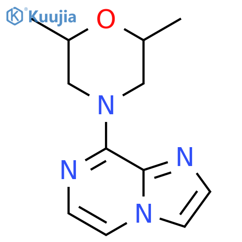 4-{imidazo[1,2-a]pyrazin-8-yl}-2,6-dimethylmorpholine structure