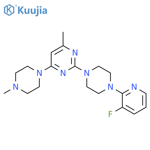 2-[4-(3-Fluoropyridin-2-yl)piperazin-1-yl]-4-methyl-6-(4-methylpiperazin-1-yl)pyrimidine structure