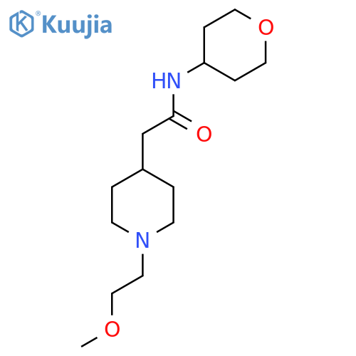 2-[1-(2-methoxyethyl)piperidin-4-yl]-N-(oxan-4-yl)acetamide structure