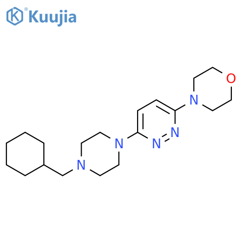 4-{6-[4-(Cyclohexylmethyl)piperazin-1-yl]pyridazin-3-yl}morpholine structure