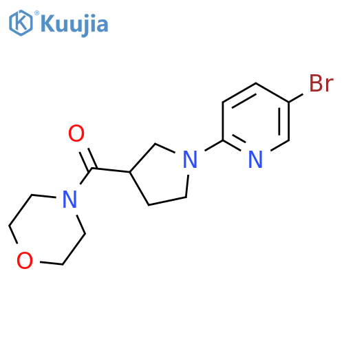 4-[1-(5-Bromopyridin-2-yl)pyrrolidine-3-carbonyl]morpholine structure