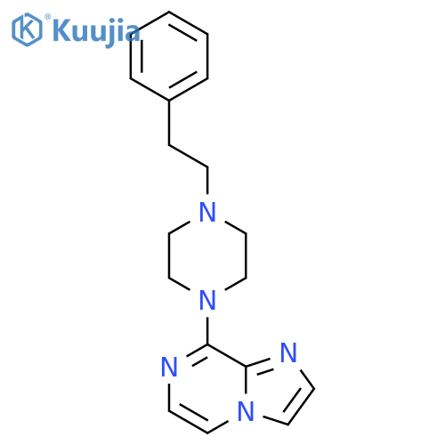 1-{imidazo[1,2-a]pyrazin-8-yl}-4-(2-phenylethyl)piperazine structure