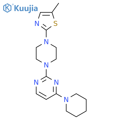 2-[4-(5-Methyl-1,3-thiazol-2-yl)piperazin-1-yl]-4-(piperidin-1-yl)pyrimidine structure