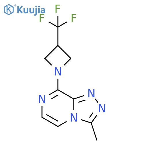 1-{3-methyl-[1,2,4]triazolo[4,3-a]pyrazin-8-yl}-3-(trifluoromethyl)azetidine structure