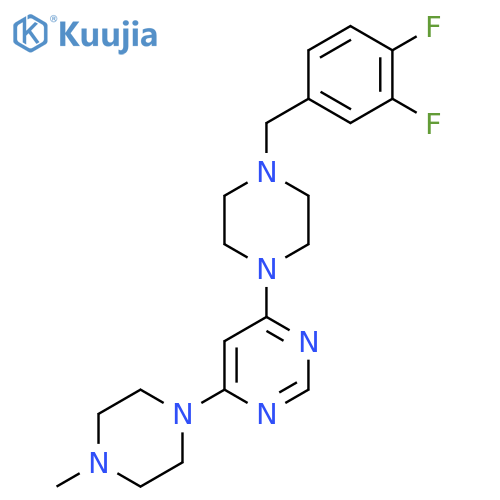 4-{4-[(3,4-Difluorophenyl)methyl]piperazin-1-yl}-6-(4-methylpiperazin-1-yl)pyrimidine structure