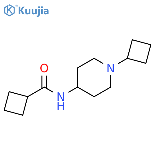 N-(1-cyclobutylpiperidin-4-yl)cyclobutanecarboxamide structure