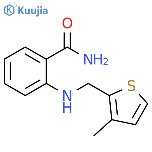 2-{[(3-methylthiophen-2-yl)methyl]amino}benzamide structure
