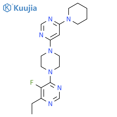 4-Ethyl-5-fluoro-6-{4-[6-(piperidin-1-yl)pyrimidin-4-yl]piperazin-1-yl}pyrimidine structure