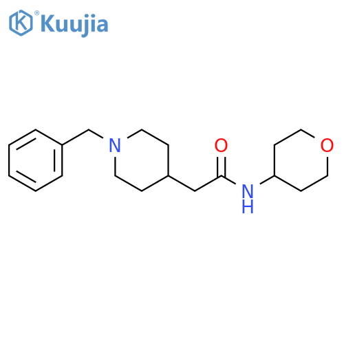 2-(1-benzylpiperidin-4-yl)-N-(oxan-4-yl)acetamide structure