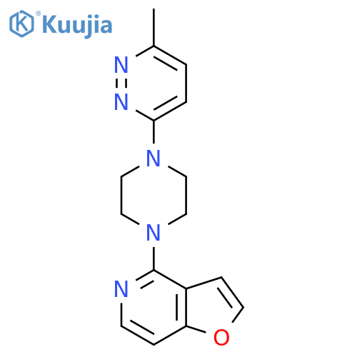 3-(4-{Furo[3,2-c]pyridin-4-yl}piperazin-1-yl)-6-methylpyridazine structure