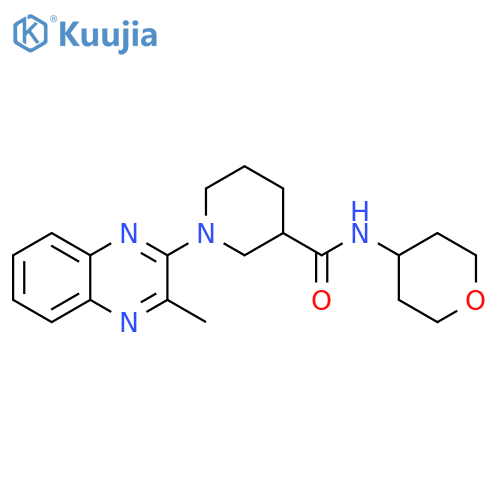 1-(3-methylquinoxalin-2-yl)-N-(oxan-4-yl)piperidine-3-carboxamide structure