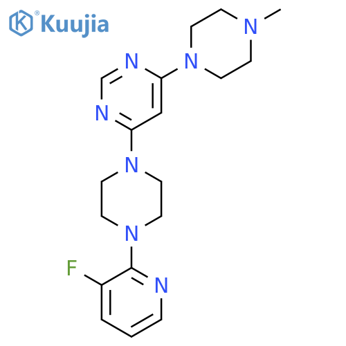 4-[4-(3-Fluoropyridin-2-yl)piperazin-1-yl]-6-(4-methylpiperazin-1-yl)pyrimidine structure