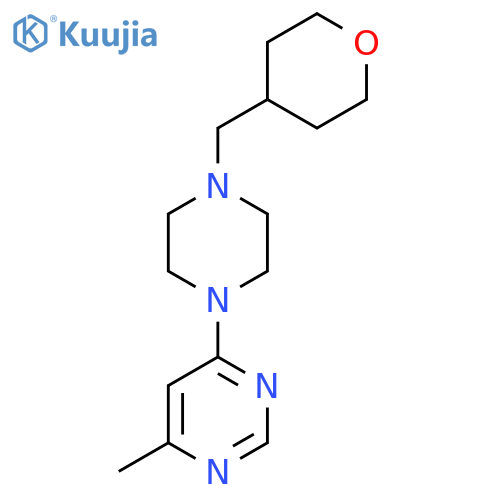 4-Methyl-6-{4-[(oxan-4-yl)methyl]piperazin-1-yl}pyrimidine structure