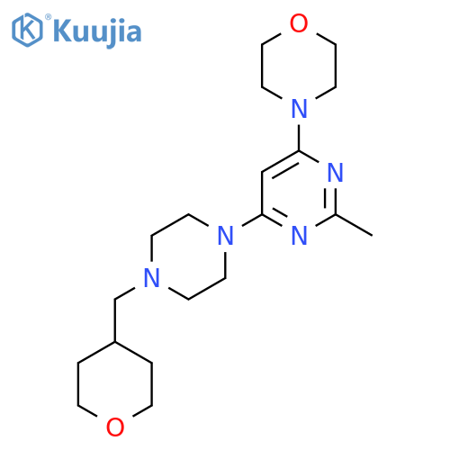 4-(2-Methyl-6-{4-[(oxan-4-yl)methyl]piperazin-1-yl}pyrimidin-4-yl)morpholine structure