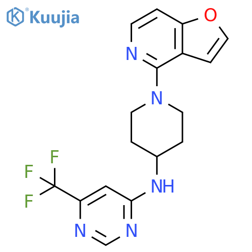 N-(1-{furo[3,2-c]pyridin-4-yl}piperidin-4-yl)-6-(trifluoromethyl)pyrimidin-4-amine structure