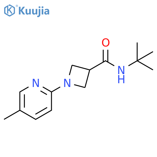 N-tert-butyl-1-(5-methylpyridin-2-yl)azetidine-3-carboxamide structure