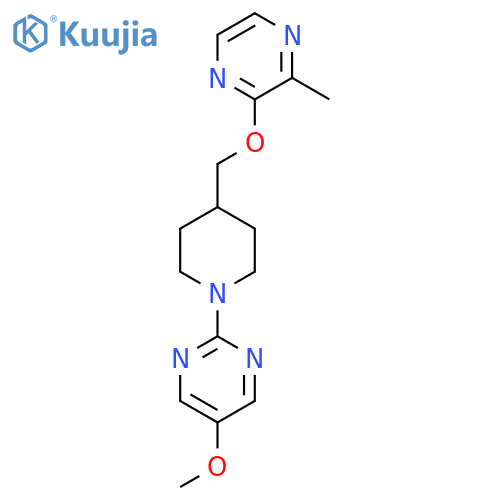 5-Methoxy-2-(4-{[(3-methylpyrazin-2-yl)oxy]methyl}piperidin-1-yl)pyrimidine structure
