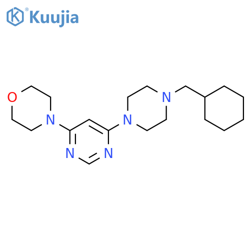4-{6-[4-(cyclohexylmethyl)piperazin-1-yl]pyrimidin-4-yl}morpholine structure