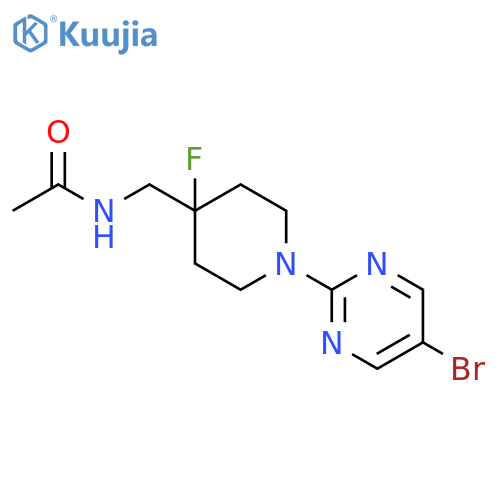 N-{[1-(5-bromopyrimidin-2-yl)-4-fluoropiperidin-4-yl]methyl}acetamide structure