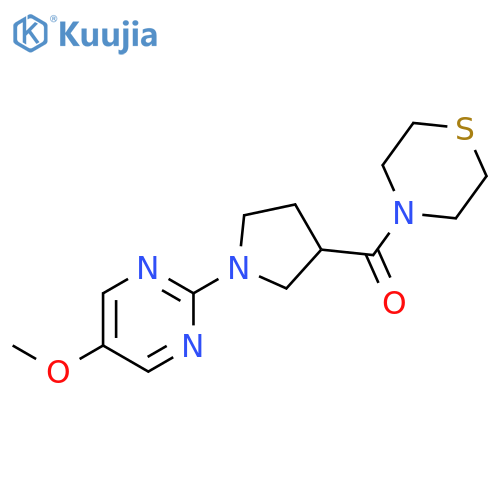 4-[1-(5-methoxypyrimidin-2-yl)pyrrolidine-3-carbonyl]thiomorpholine structure