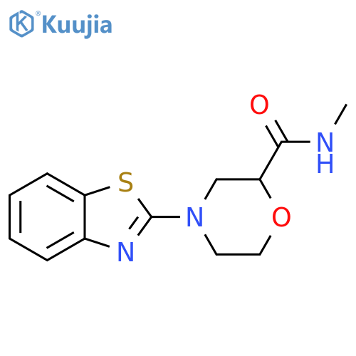 4-(1,3-benzothiazol-2-yl)-N-methylmorpholine-2-carboxamide structure