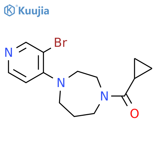 1-(3-bromopyridin-4-yl)-4-cyclopropanecarbonyl-1,4-diazepane structure