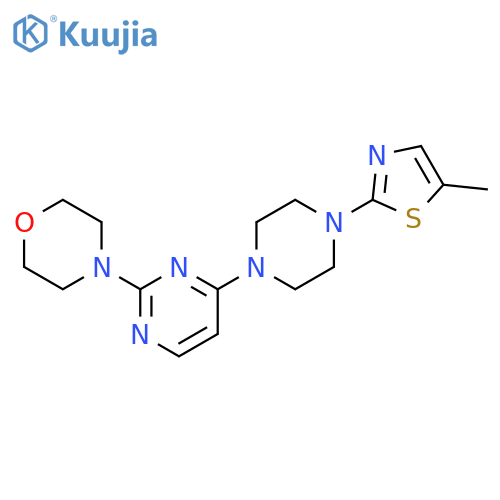 4-{4-[4-(5-methyl-1,3-thiazol-2-yl)piperazin-1-yl]pyrimidin-2-yl}morpholine structure