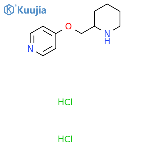 4-[(Piperidin-2-yl)methoxy]pyridine dihydrochloride structure