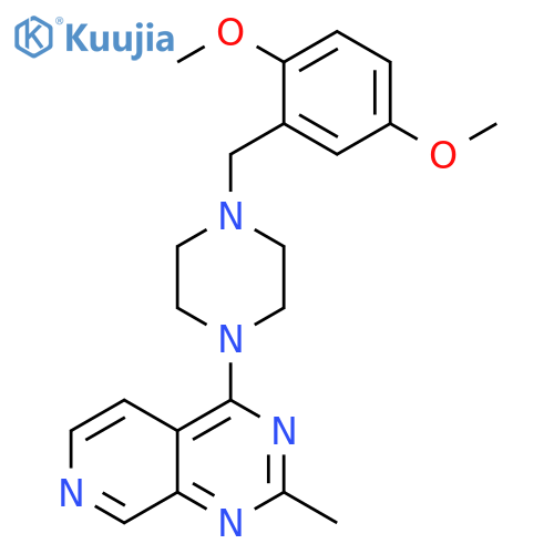 1-[(2,5-dimethoxyphenyl)methyl]-4-{2-methylpyrido[3,4-d]pyrimidin-4-yl}piperazine structure