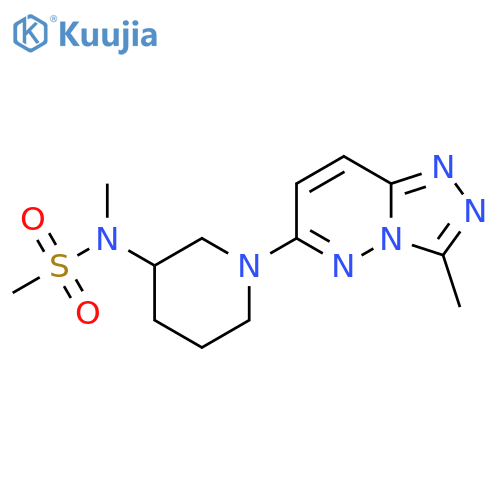 N-methyl-N-(1-{3-methyl-[1,2,4]triazolo[4,3-b]pyridazin-6-yl}piperidin-3-yl)methanesulfonamide structure