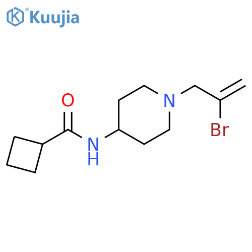 N-[1-(2-bromoprop-2-en-1-yl)piperidin-4-yl]cyclobutanecarboxamide structure