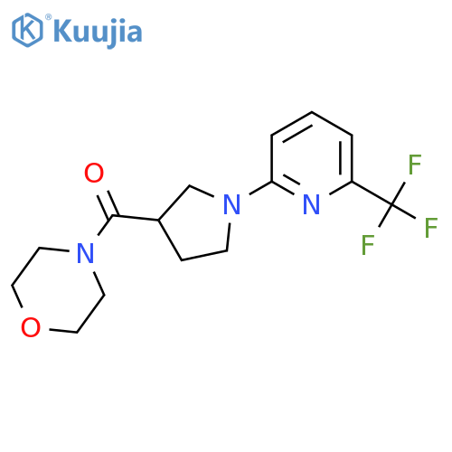 4-{1-[6-(Trifluoromethyl)pyridin-2-yl]pyrrolidine-3-carbonyl}morpholine structure