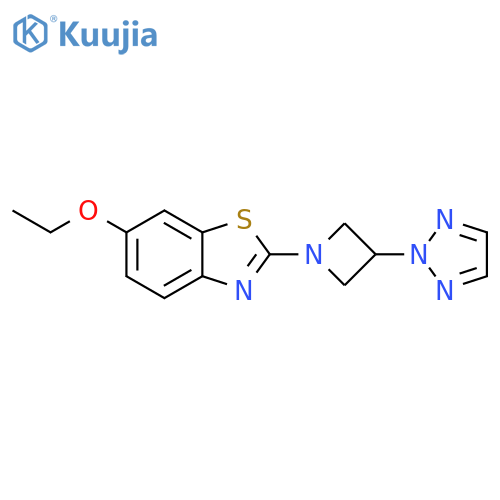 6-ethoxy-2-[3-(2H-1,2,3-triazol-2-yl)azetidin-1-yl]-1,3-benzothiazole structure