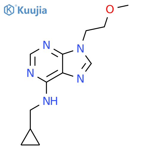 N-(Cyclopropylmethyl)-9-(2-methoxyethyl)-9H-purin-6-amine structure